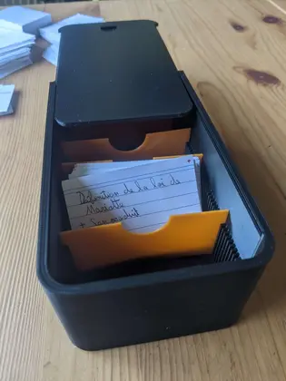 Flashcard Box Opened